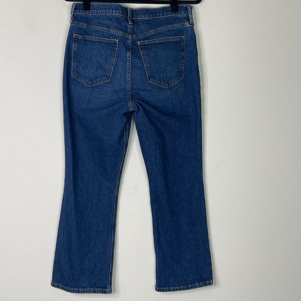 J. Crew High-Rise Button-Fly Straight Jeans in Medium Blue - Picture 8 of 9